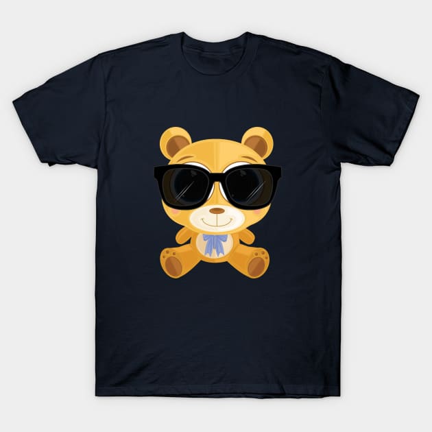 Cool Teddy Bear T-Shirt by adamzworld